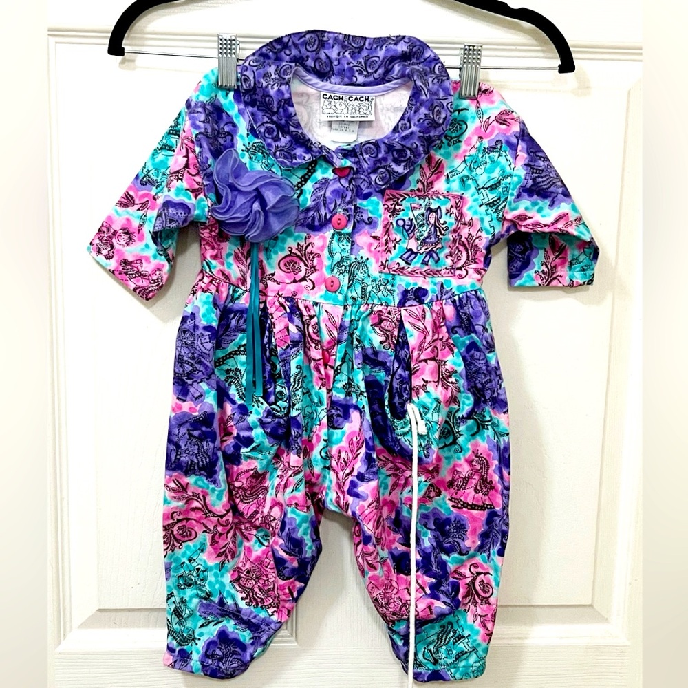 Vintage Cach Cach Jumpsuits & Rompers 100%Cotton. Made in USA